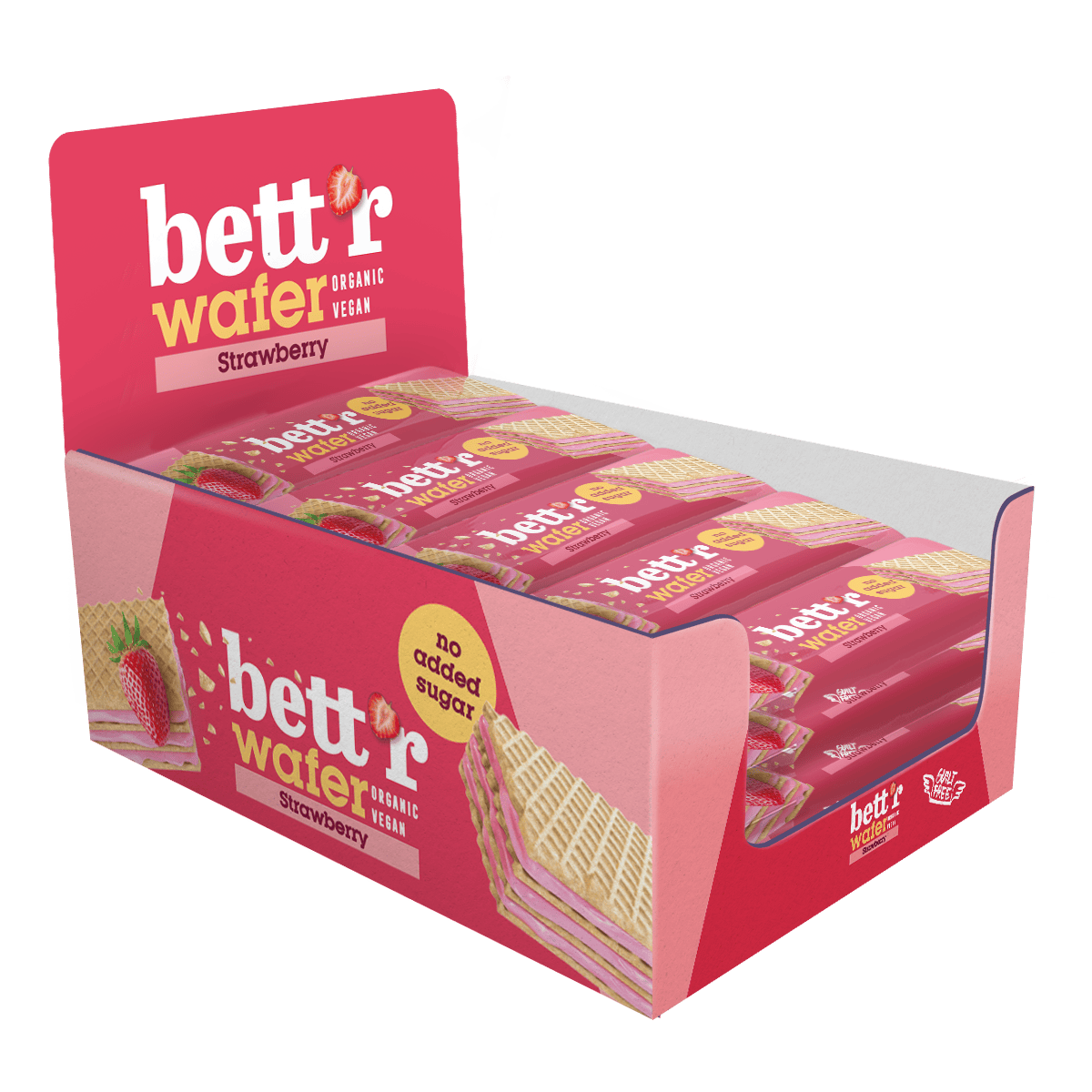 Bett'r Waffel Bio Waffel mit Erdbeer-Cashew Creme