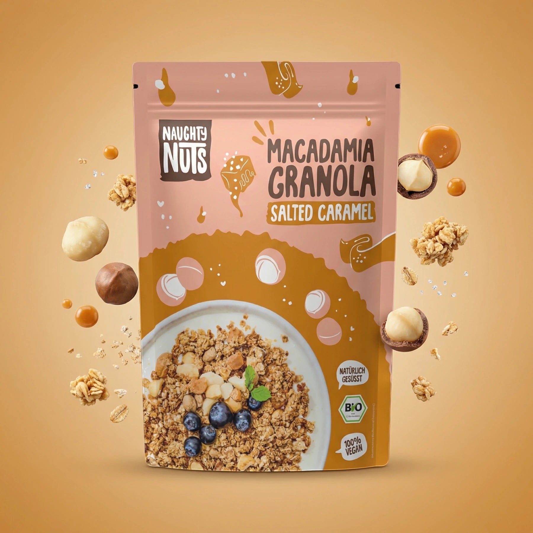 Bio Macadamia Granola Salted Caramel