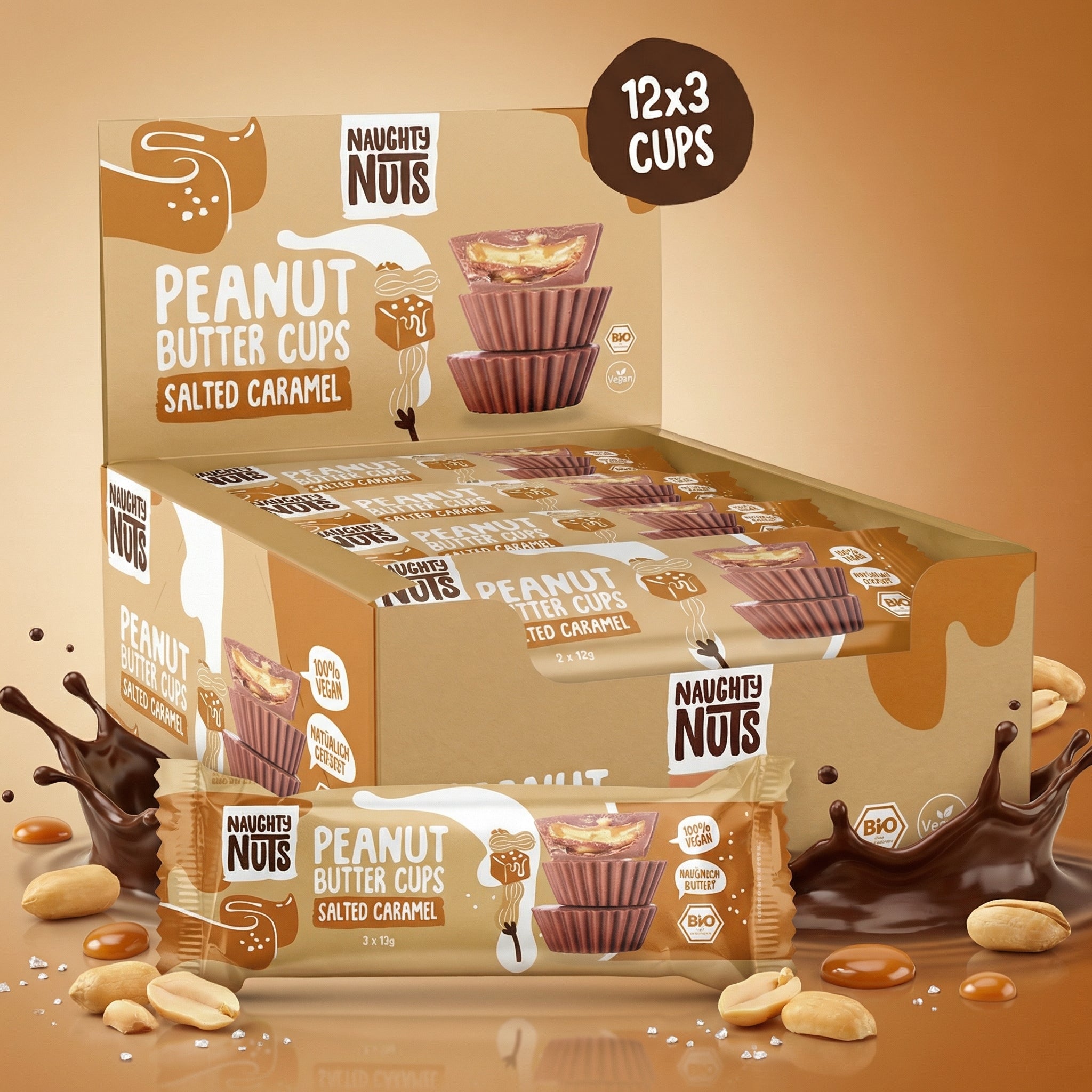 Bio Peanut Butter Cups Salted Caramel