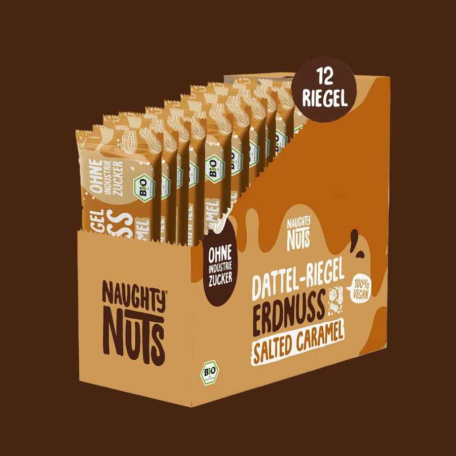 Bio Dattel-Riegel Erdnuss Salted Caramel