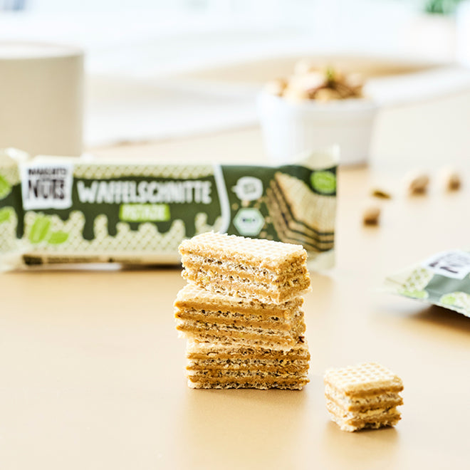 Bio Waffelschnitte Mixed Box (Nuss-Nougat &amp; Pistazie)