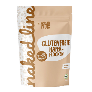 Beutel mit glutenfreien Haferflocken von Naughty Nuts