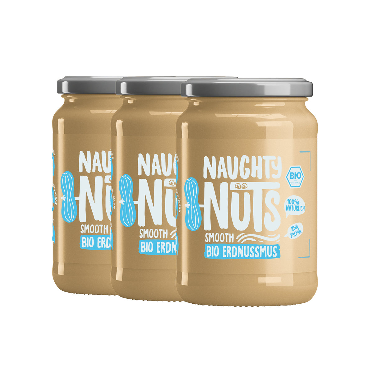 Bio Erdnussmus Smooth (500g Glas)