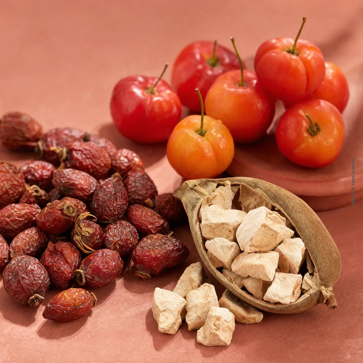 Immunity Mix mit Hagebutten Acerolakirschen und Baobab Fruchtstücken