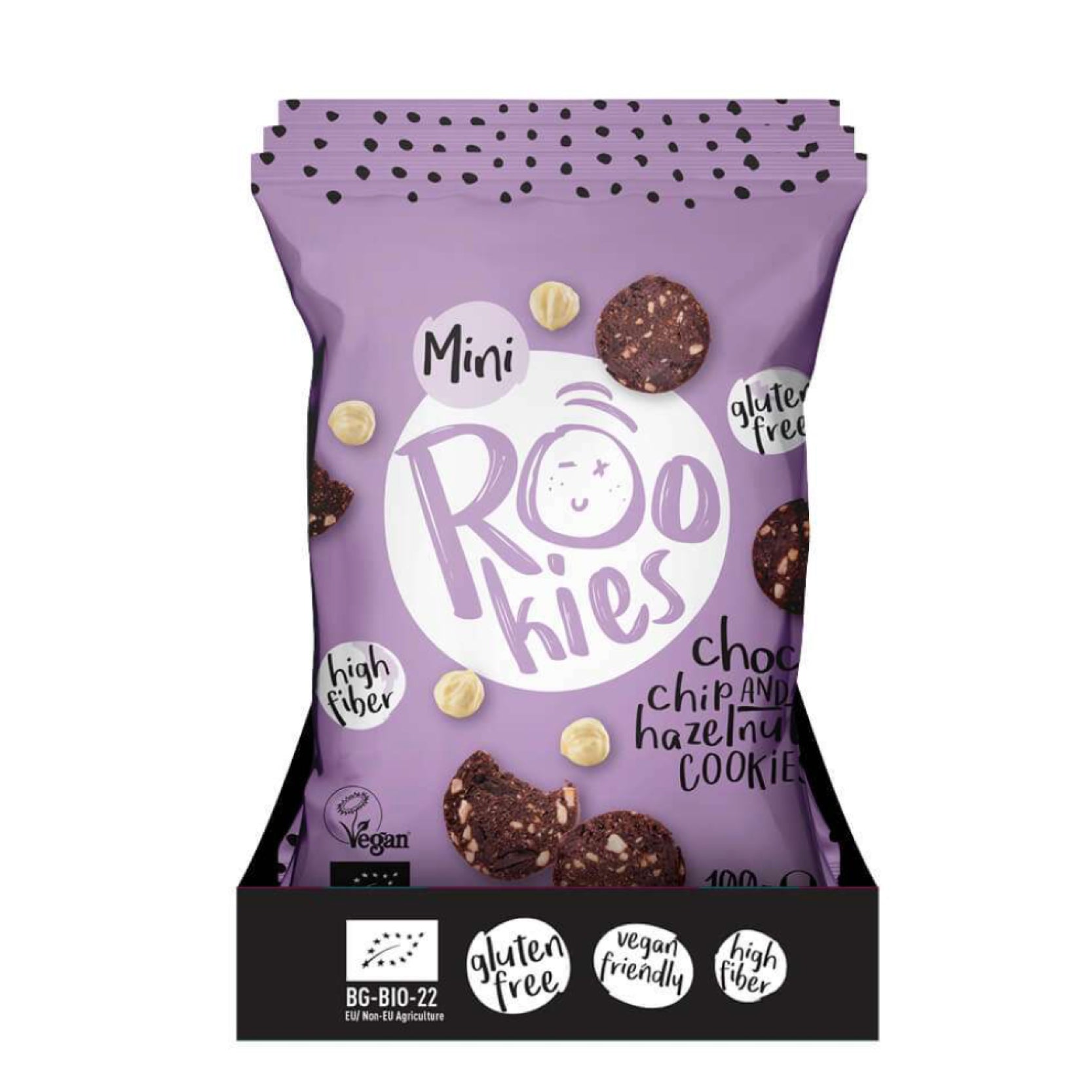 Bio Mini Frucht-Cookies Choc Chip & Haselnuss