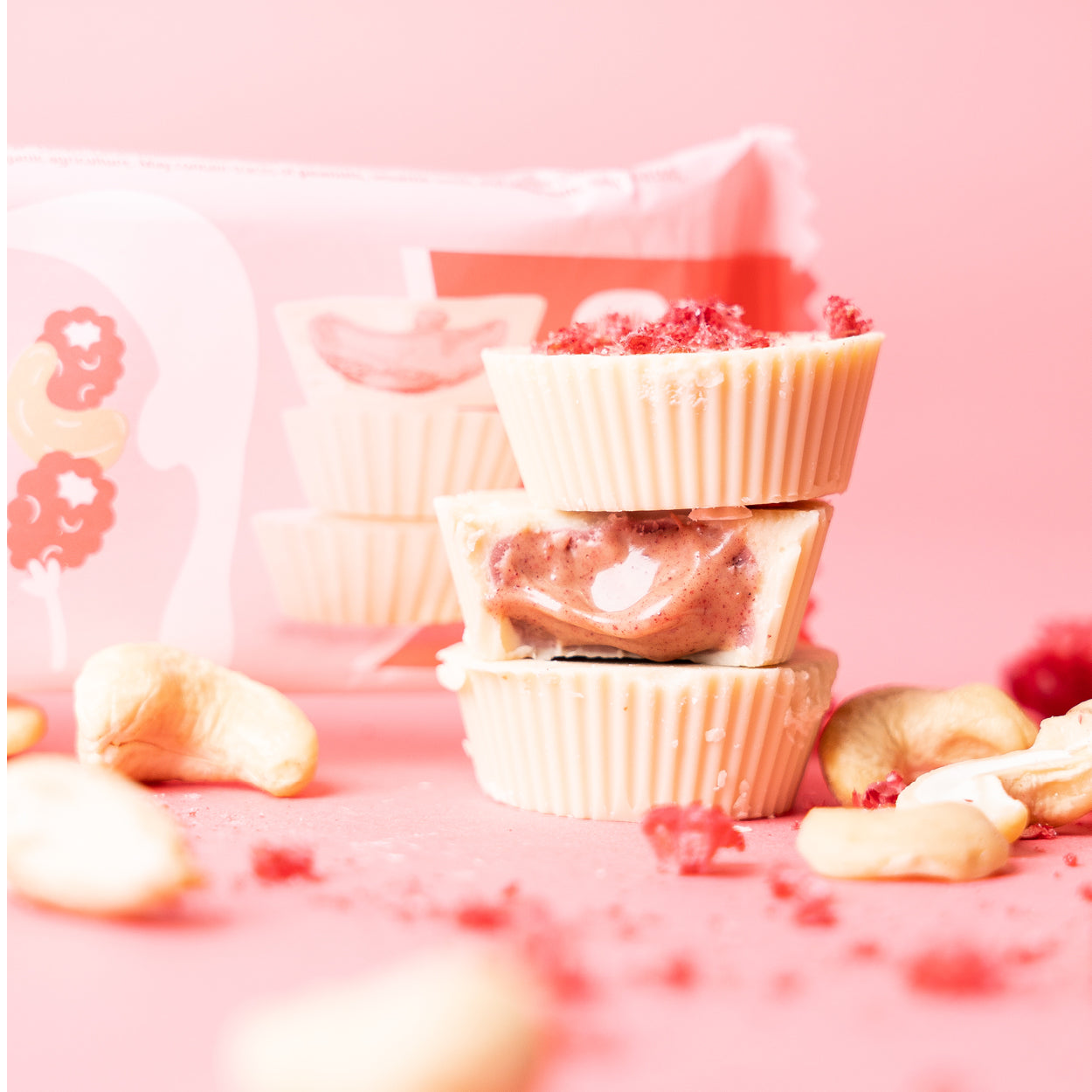 Bio Cashew Butter Cups Raspberry Rumble
